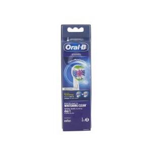 Oral-B 3D White Clean Maximiser 3 brossettes - Blister 3 Brossettes de rechange.