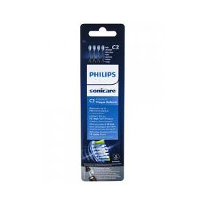 Philips Sonicare Hx9044/33 C3 Premium Plaque Défense Noire X4 - Blister 4 têtes de brosse de rechange