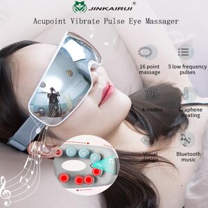 Jinkairui masseur oculaire lentille visible Point d acupuncture compresse chaude EMS Massage soulager la Fatigue dispositif - Publicité