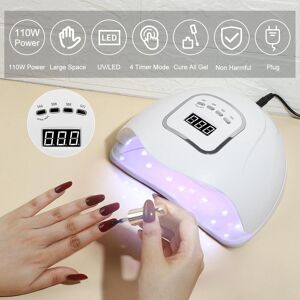 110W UV LED sèche-ongles lampe vernis à ongles Gel lampe de polymérisation avec affichage LCD minuterie Gel sèche-ongles Kit d outils d art