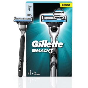 Rasoir GILLETTE Mach 3 (Poignée + 2 cartouches) - Publicité