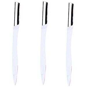 BOduShang Rasoir Sourcil Sourcils Rasoirs Pour Femmes Dermaplaning Dermaplaning Lames Pour Le Visage Visage Rasoir Visage Rasoir Pour Femmes white 3pcs - Publicité