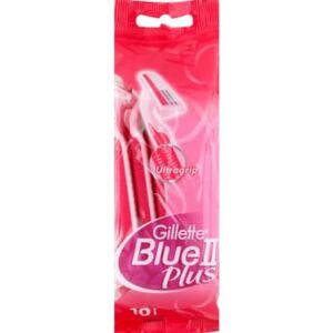Gillette Venus Rasoirs Jetables pour Femmes Blue II Plus, Pack de 10 Rasoirs [Officiel] - Publicité