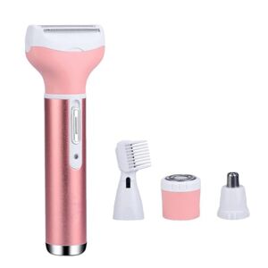 Eventerde Rasoir électrique pour femme,Rasoir électrique pour cheveux Lady Razors Tondeuse à cheveux 4 en 1, rasoir électrique pour femme pour le nez, les aisselles, les jambes, le visage et les - Publicité