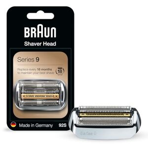 Braun Tête de rechange pour rasoir électrique Série 9-92S Compatible avec tous les rasoirs électriques de la série 9 9290cc, 9291cc, 9370cc, 9293s, 9385cc, 9390cc, 9330s, 9296cc - Publicité