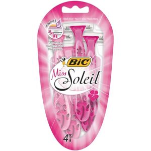 BIC Miss Soleil Rasoirs Jetables pour Femme (3 Lames) Blister de 4 - Publicité