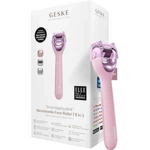 GESKE SmartAppGuided™ MicroNeedle Face Roller   9 in 1   avec quartz rose   Microneedling   Appareil de Microneedling professionnel   Rouleau à aiguilles   Rouleau de beauté visage   Micro-aiguilles - Publicité