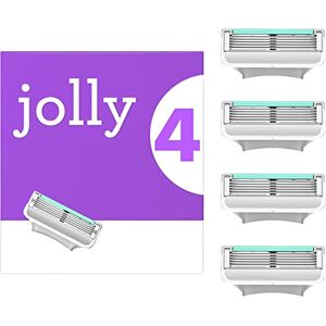 Gillette Jolly Lames de Rasoir Femme avec Bande Lubrifiante Protectrice, Rasage Ultra Confortable, Produit Recyclable, Pack de 4 Lames de Recharge - Publicité