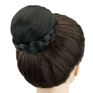 IMISSU Petite taille tressé Chignon danseur couverture de cheveux beignet postiches chouchous cheveux chignon perruque Updo fête de mariage pour les femmes (M3 Black) - Publicité