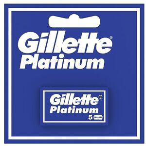 Gillette Platinum Lot De 5 Lames De Rechange Pour Rasoir Classique Pour Homme [OFFICIEL] - Publicité