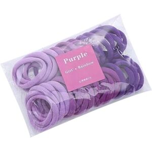 Tainrunse Lot de 38 élastiques pour femme Couleur dégradée Sans couture Pour queue de cheval Violet - Publicité