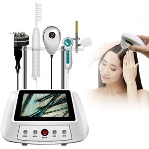 ANXYYDS Machine D'analyse De Follicule Pileux, 5 Outils De Diagnostic des Cheveux, avec Fonction De Massage, Système De Diagnostic De La Peau du Visage, Soins De La Peau - Publicité