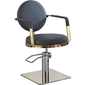 VisEnt Chaise hydraulique pour le travail ou la maison, chaises de style rehausseur de beauté, chaise de barbier hydraulique de style chaise de barbier pivotante et roulante (420 lb) (carré noir A) ((n - Publicité