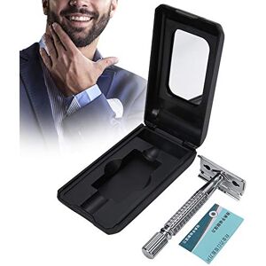 Brrnoo Rasoir Classique Double Bords, Rasoir Sûreté avec Tête de Lame Double Face, Traditionnel Inox Mécanique and Manuel Rasoir de Sécurité pour Homme Safety Razor Kit pour Visage et Corps - Publicité