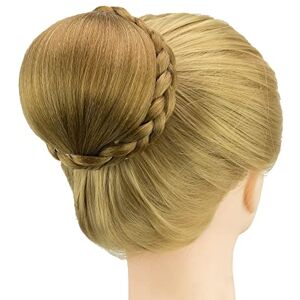 IMISSU Petite taille tressé Chignon danseur couverture de cheveux beignet postiches chouchous cheveux chignon perruque Updo fête de mariage pour les femmes (M3 Mix Copper) - Publicité