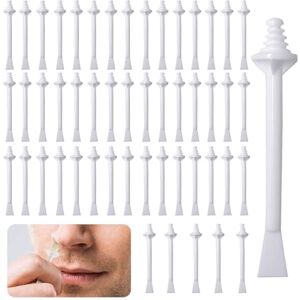 VIDSTW 100 Pieces Épilation du Nez Applicateurs Nose Wax Kit Épilation du Nez Epilation Nez Homme Cire Nez pour Homme Bâtonnets Cire Nez Baton Epilation Cire Kit de Cire de Nez pour Cire Nasale - Publicité