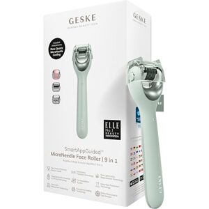 GESKE SmartAppGuided™ MicroNeedle Face Roller   9 in 1   avec quartz rose   Microneedling   Appareil de Microneedling professionnel   Rouleau à aiguilles   Rouleau de beauté visage   Micro-aiguilles - Publicité