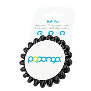 Papanga Elastiques ® originaux à spirale pour cheveux, Classic Edition, taille: Big, couleur: Black - Publicité
