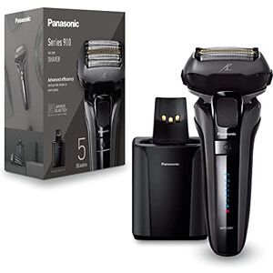 Panasonic ES-LV9U-K803 Rasoir Électrique 5-Lames Pour Hommes Avec Nettoyage Automatique, Détecteur De Barbe Réactif Et Support De Chargement, Rasoir Sans Fil Humide Et Sec. Publicité