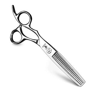 XUANFENG XUAN FENG Ciseaux de coiffure pour main gauche 15,2 cm Japonais 440C Ciseaux de coupe de cheveux Ciseaux de coiffure à roulement de barbier (amincissement 20-25%) - Publicité