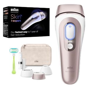 Braun Épilateur À Lumière Pulsée Intelligent Skin i·expert, Alternative Au Laser, Application free, Rasoir Venus, Mini-rasoir Visage, 3 Têtes Intelligentes, Visage & Corps, PL7249 - Publicité