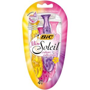 BIC Miss Soleil Colour Collection Rasoirs Jetables pour Femme Blister de 4 - Publicité