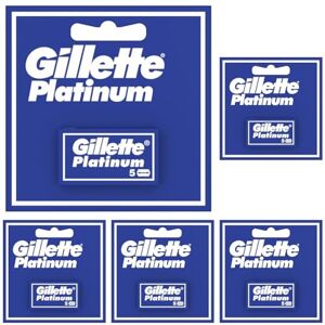 Gillette Platinum Lot De 25 Lames De Rechange Pour Rasoir Classique Pour Homme [OFFICIEL] - Publicité