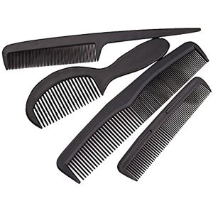 Jiacheng29 Lot de 4 peignes de coupe professionnels en plastique pour coiffure – 5# - Publicité