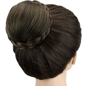 IMISSU Petite taille tressé Chignon danseur couverture de cheveux beignet postiches chouchous cheveux chignon perruque Updo fête de mariage pour les femmes (M3 Mix Brown) - Publicité