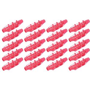 Cyrank 20pcs bigoudis en plastique, bigoudis indolores réutilisables rouleaux en spirale rouleaux auto-agrippants coiffure curling outil de coiffure pour les filles - Publicité