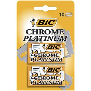 BIC Chrome Platinum 10 Lames Double Tranchant De Rasoir Classique - Publicité