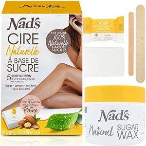 Nad's Cire Naturelle À Base De Sucre, Sugaring Cire d’épilation au Sucre, Pate de Sucre pour epilation, Cire au Sucre, kit D'épilation - Publicité