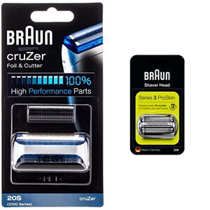 Braun CruZer Pièce de Rechange Pour Rasoir Électrique Argentée, Compatible avec les rasoirs cruZer, 20S & Series 3 ProSkin Pièce De Rechange Pour Rasoir Électrique Argentée - Publicité