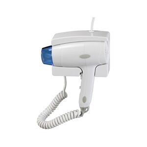 Medial International Yul Essential Seche-cheveux avec support mural pour hotels ABS Blanc 1.000 W