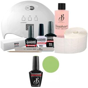 Beauty Nails Pack Beauty Nails + Lampe 48 watts Wonderlak extrême Beauty Nails HONKY TONK GREEN WLE003