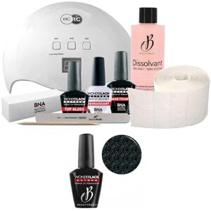 Beauty Nails Pack Beauty Nails + Lampe 48 watts Wonderlak extrême Beautynails BLACK METEOR DAZOL WLE106