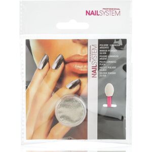 Beauty Coiffure Poudre nail art lumineuse argentée