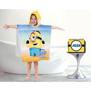 Cadeaux.com Trousse de toilette personnalisée et sa cape de bain Minions