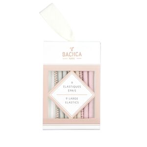 Elastiques Epais Pastels et Lurex Bachca x9