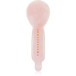 Crystallove Rose Quartz Spoon Eye Gua Sha eye massage tool 1 pc