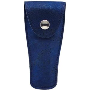 The Personal Barber Blue Razor Case – Made from Portuguese Cork, Suitable for Any Size Double Edged Single Blade Razors, Men & Women Travel Shaving Pouch.