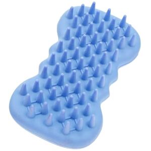 KOMBIUDA 1pc Silicone Shampoo Brush Silicone Bath Scrubber Bath Brush Body Scruber Scalp Brush Silicone Body Brush Exfoliating Shower Brush Eyebrow Brush Mini Care Nail File Silica Gel