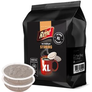 Café René Strong (Grande Tasse) pour Senseo. 20 dosettes - Publicité