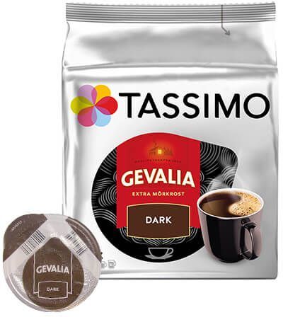 Gevalia Dark pour Tassimo. 16 Capsules