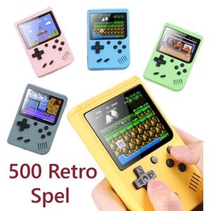 Generic Gameboy Håndholdt Indbygget 500 Retro Spil. Genopladelig Grey