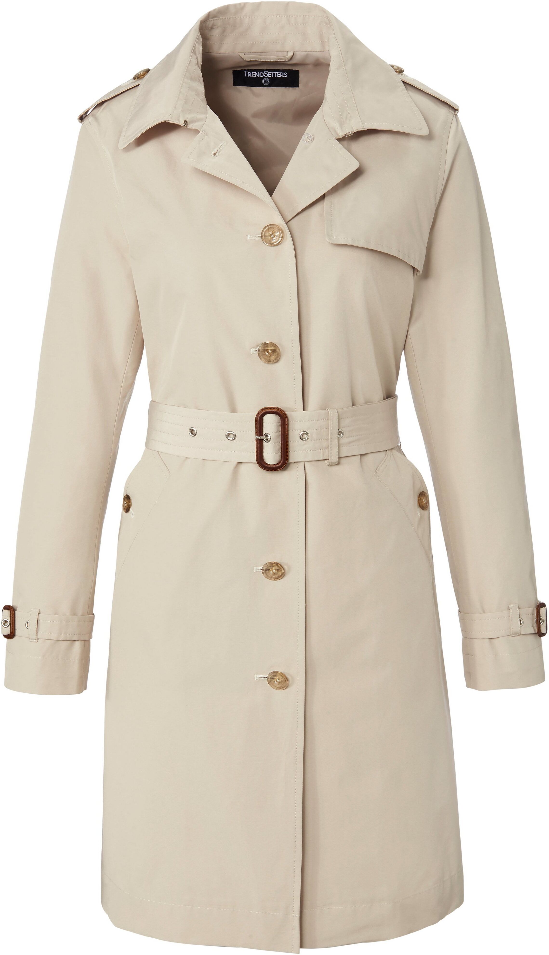 MYBC Trenchcoat i mikrobomuld Fra MYBC beige