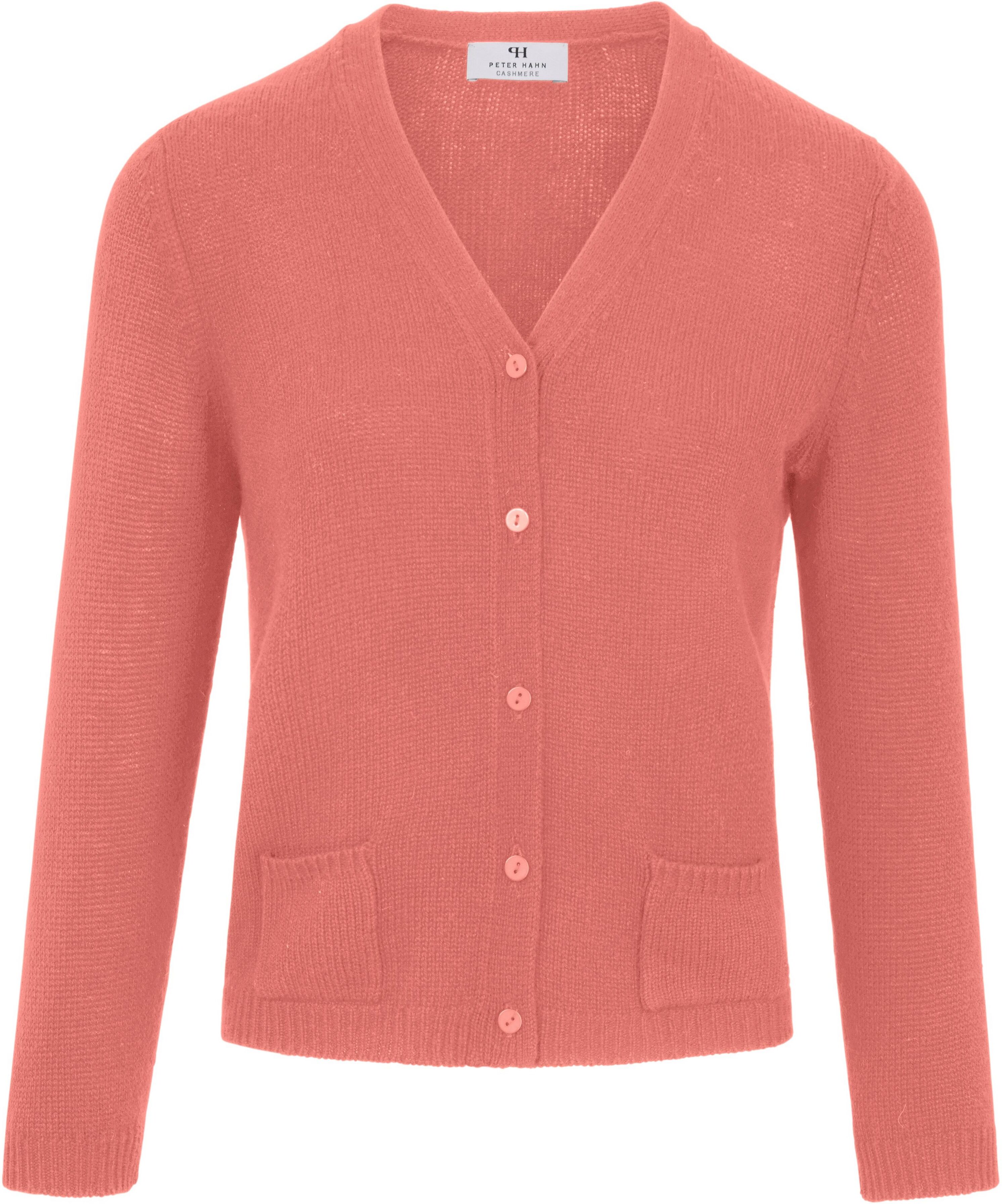 Peter Hahn Strikjakke 100% kashmir i Premiumvalitet Fra Peter Hahn Cashmere orange