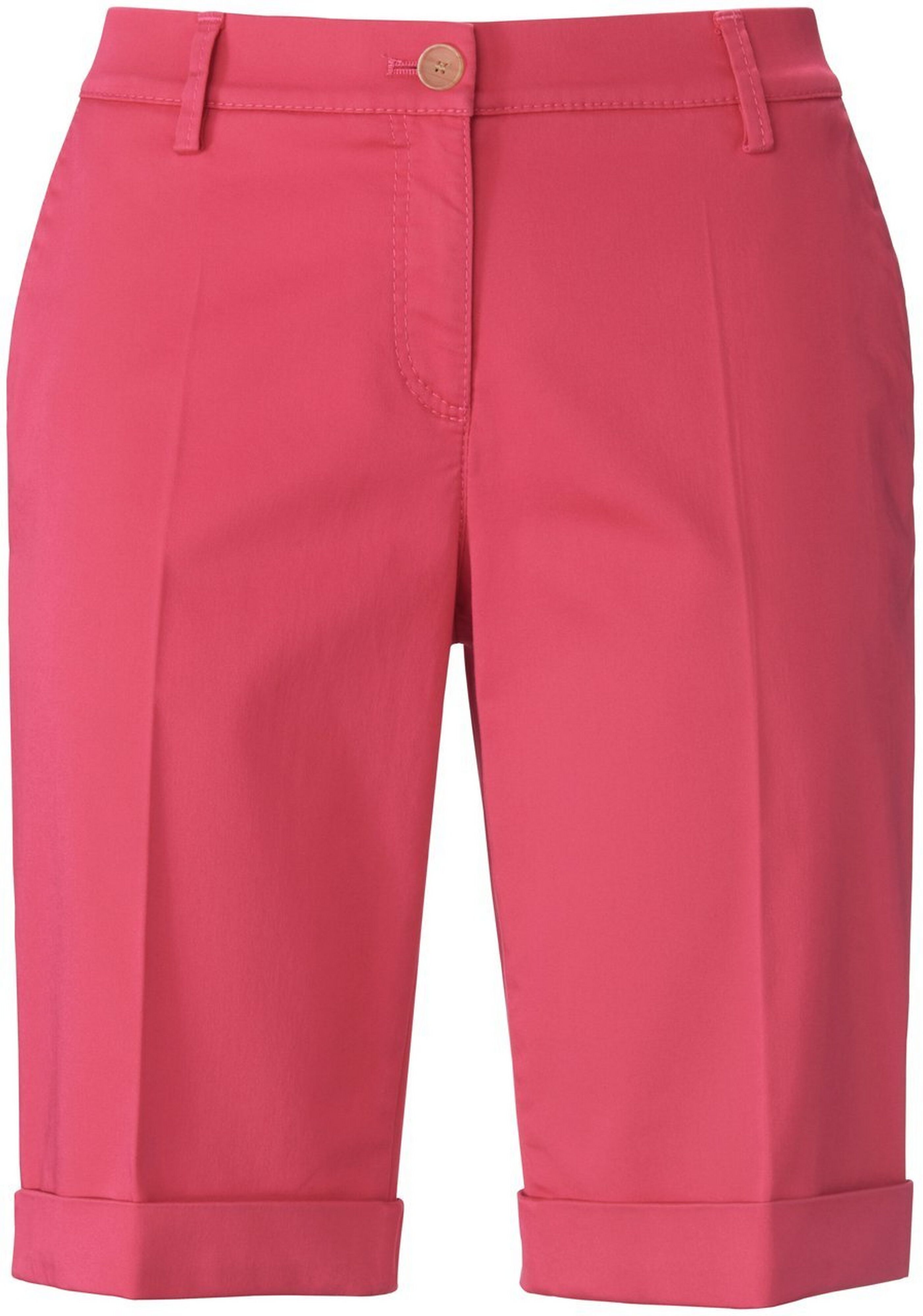 Brax Slim Fit-bermudashorts model Mia B Fra Brax Feel Good pink