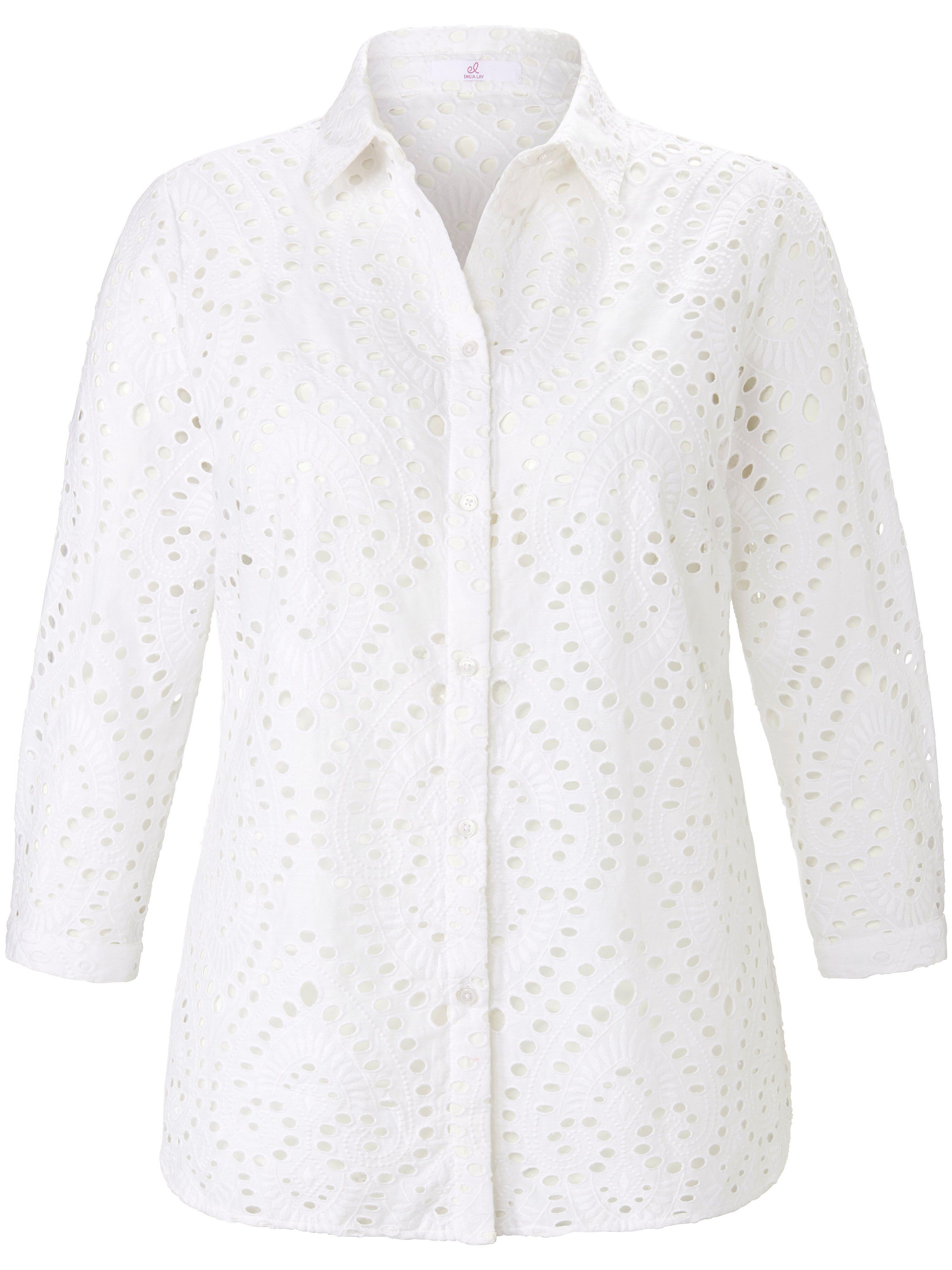 Emilia Lay Skjorte i 100% bomuld Fra Emilia Lay hvid