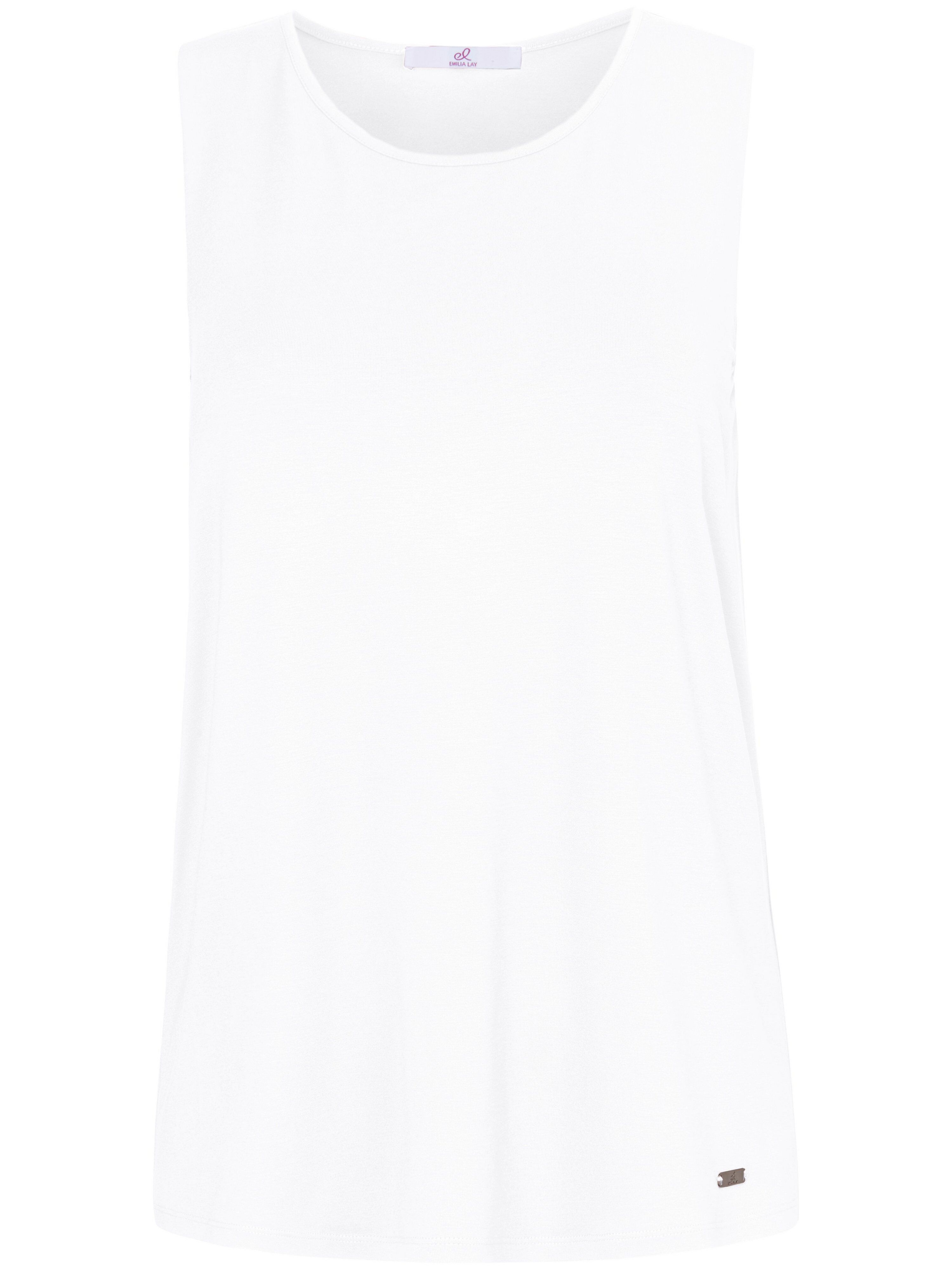 Emilia Lay Tanktop i behagelig snit Fra Emilia Lay hvid